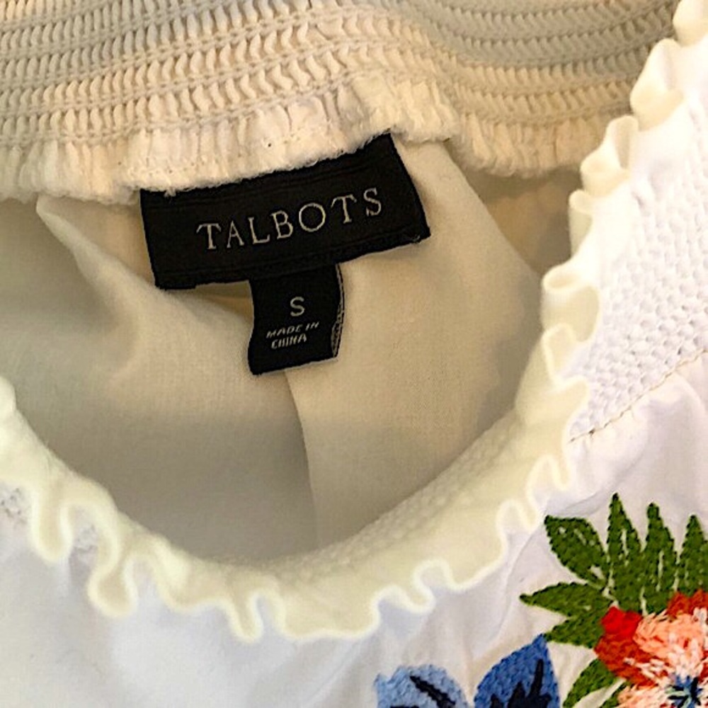 Talbots Embroidered Blouse - Picture 2 of 7